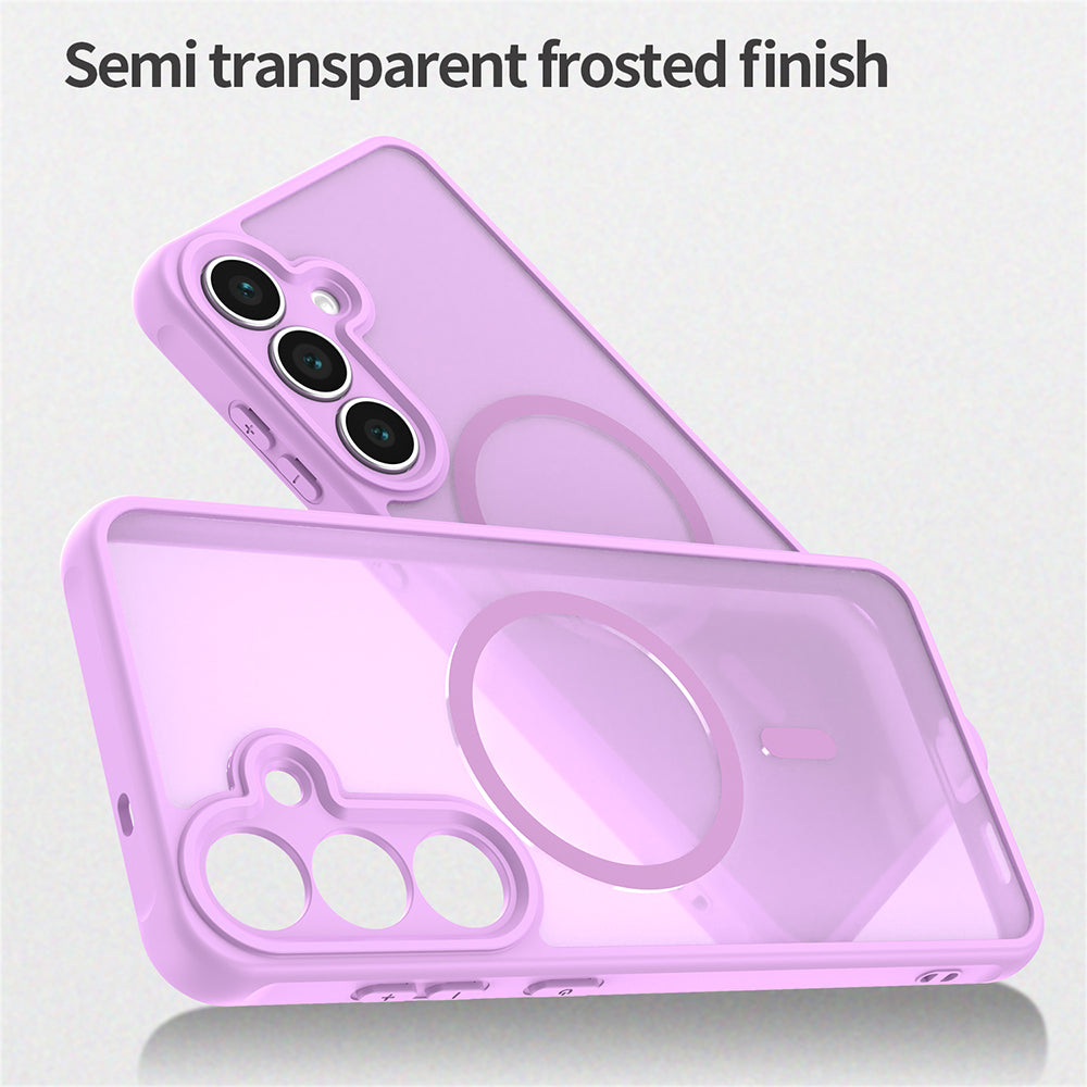 Husa de protectie Techsuit HaloFrost II MagSafe compatibil cu Samsung Galaxy S25 FE, Roz