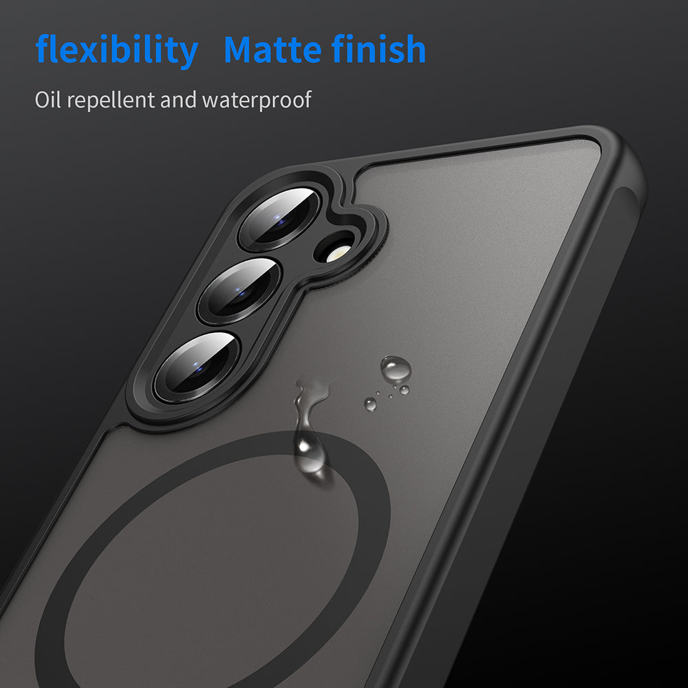 Husa de protectie Techsuit HaloFrost II MagSafe compatibil cu Samsung Galaxy S25 FE, Negru