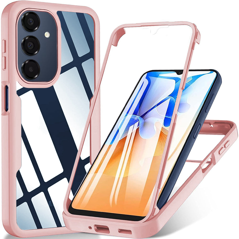 Folie de protectie Techsuit ColorVerse 360 Series + compatibil cu Samsung Galaxy A16 4G / A16 5G / A17 5G / A17 4G / M17 / F17, Roz
