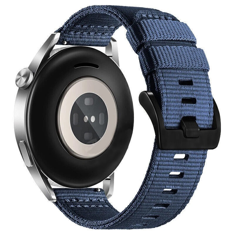 Curea smartwatch Techsuit Watchband 20mm (W070) compatibil cu Samsung Galaxy Watch 4/5/Active 2, Huawei Watch GT 3 (42mm)/GT 3 Pro (43mm), Nightshade Blue