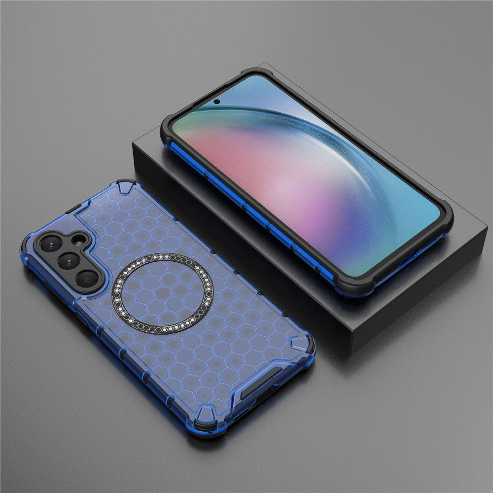 Husa de protectie Techsuit HoneyComb Shield MagSafe compatibil cu Samsung Galaxy A26 5G, Albastru