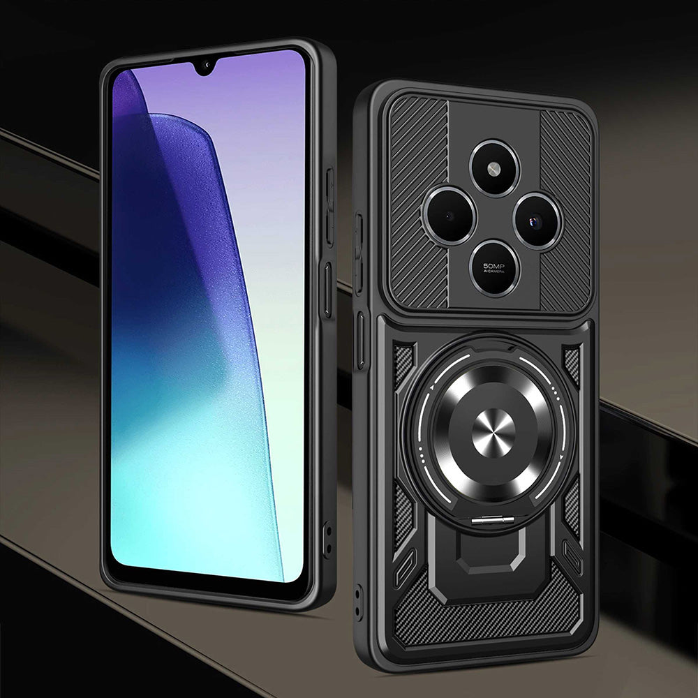 Husa de protectie Techsuit RuggedCam compatibil cu Xiaomi Redmi 14C / Poco C75, Gri