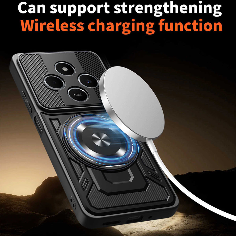 Husa de protectie Techsuit RuggedCam compatibil cu Xiaomi Redmi 14C / Poco C75, Albastru