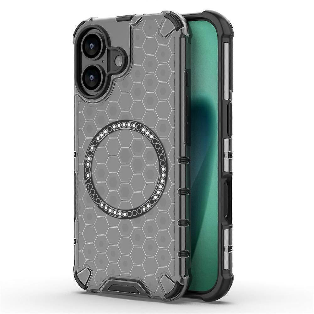 Husa de protectie Techsuit HoneyComb Shield MagSafe compatibil cu iPhone 17, Negru