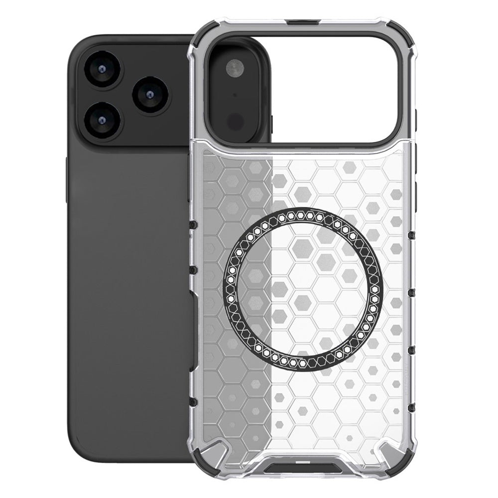 Husa de protectie Techsuit HoneyComb Shield MagSafe compatibil cu iPhone 17 Pro Max, Alb