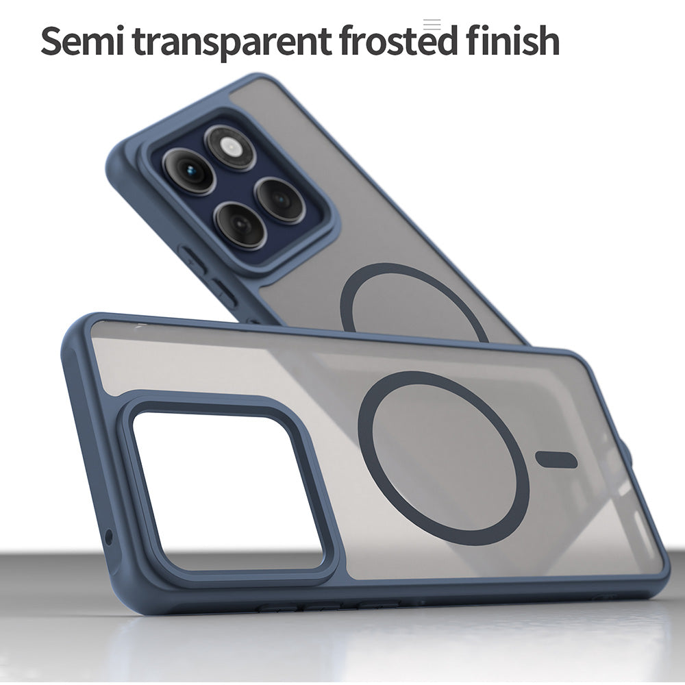 Husa de protectie Techsuit HaloFrost II MagSafe compatibil cu Motorola Edge 60 Pro, Bleumarin