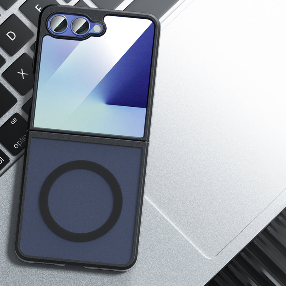 Husa de protectie Techsuit PureFrost MagSafe compatibil cu Samsung Galaxy Z Flip7, Negru Mat