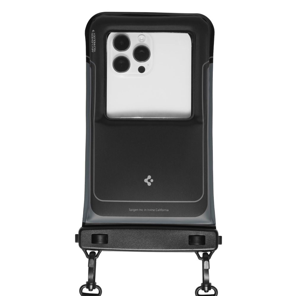 Spigen (set de 2) Waterproof Case A611P (ACS09348), IPX8, for Phone, max 6.9", Negru Mat
