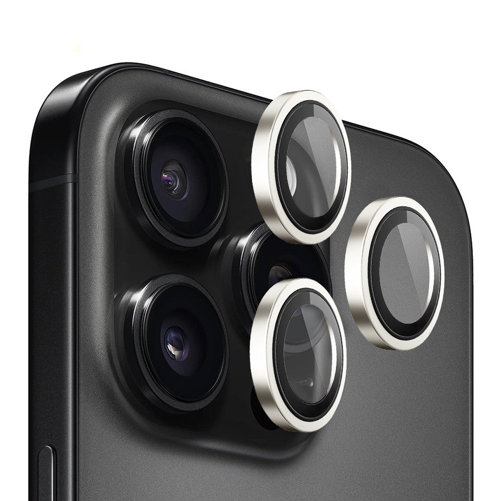Folie de protectie Blueo Original Metal Frame Lens compatibil cu iPhone 14 Pro / iPhone 14 Pro Max, Auriu