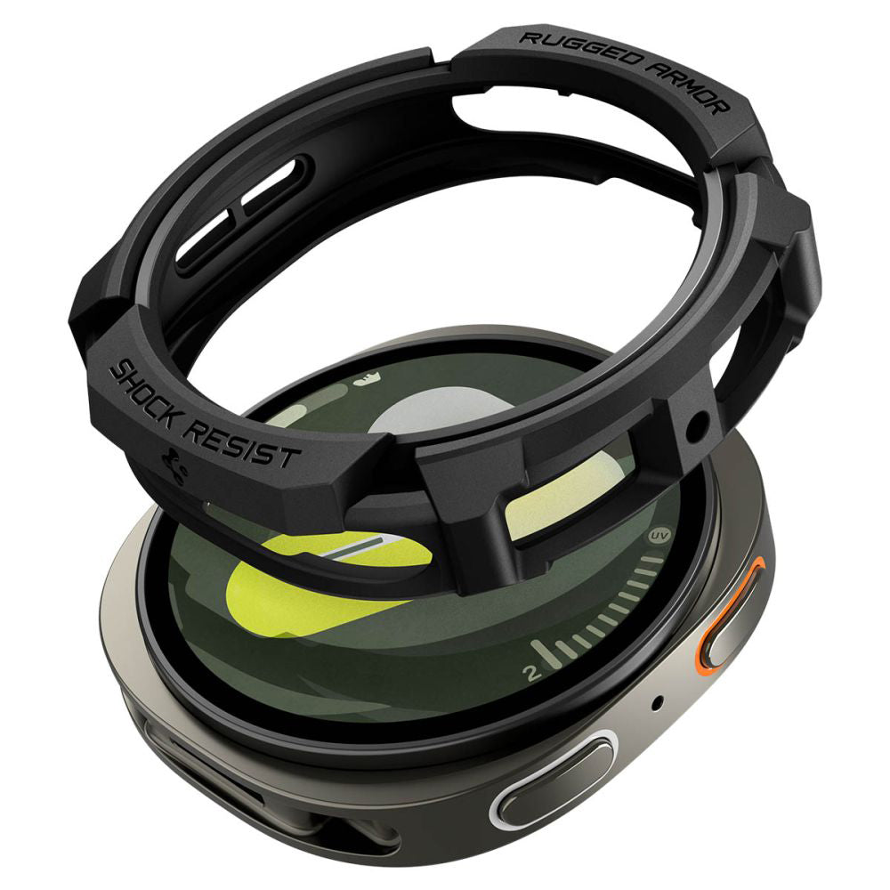 Accesoriu smartwatch Spigen Rugged Armor (ACS10004) compatibil cu Samsung Galaxy Watch8 40mm, Negru