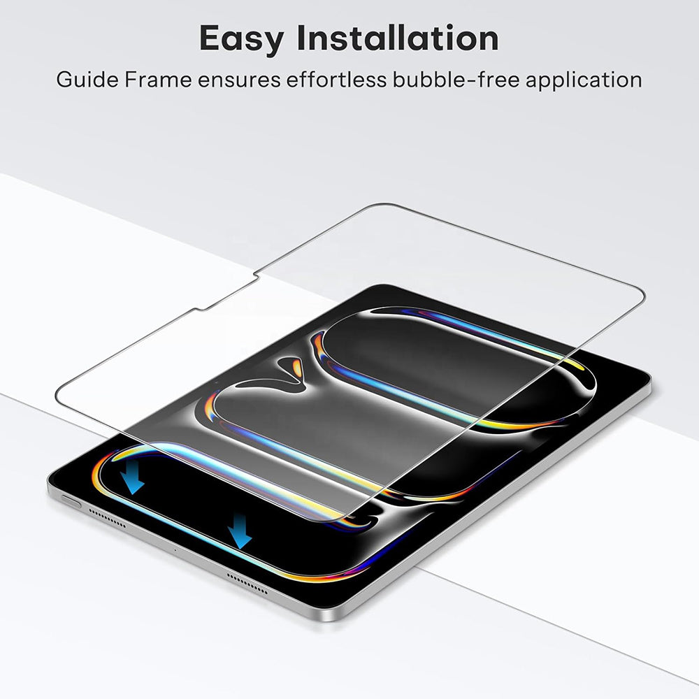 Husa de protectie tableta Blueo HD Tempered Glass compatibil cu iPad Pro 13 (2024) / iPad Pro 13 (2025), Transparent