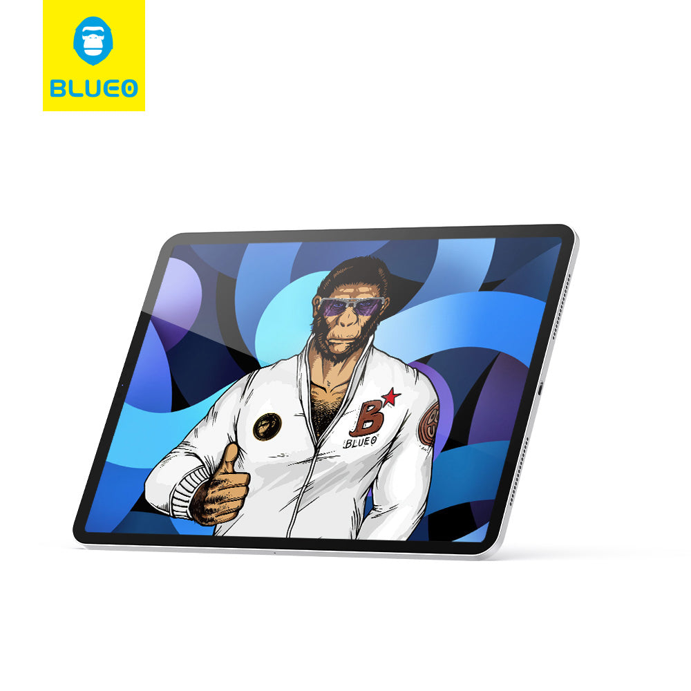 Husa de protectie tableta Blueo Anti-Blue Tempered Glass compatibil cu iPad Air 4 / 5 (2020/2022) / Pro 11 (2018 / 2020 / 2021 / 2022), Transparent