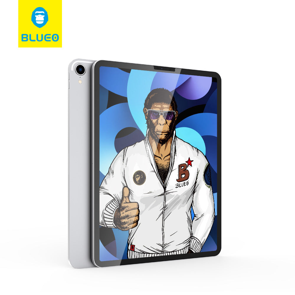 Husa de protectie tableta Blueo Anti-Blue Tempered Glass compatibil cu iPad Pro 12.9 (2020 / 2021 / 2022), Transparent