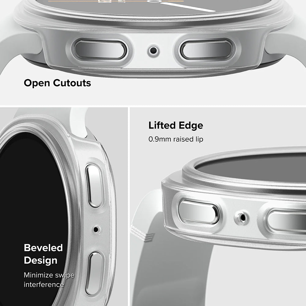 Husa de protectie smartwatch Ringke (set de 2) Slim Case compatibil cu Samsung Galaxy Watch8 40mm, Transparent / Alpine Clear