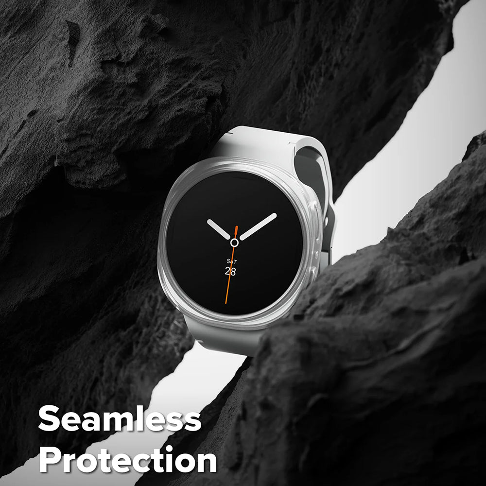 Husa de protectie smartwatch Ringke (set de 2) Slim Case compatibil cu Samsung Galaxy Watch8 44mm, Transparent / Matte Black