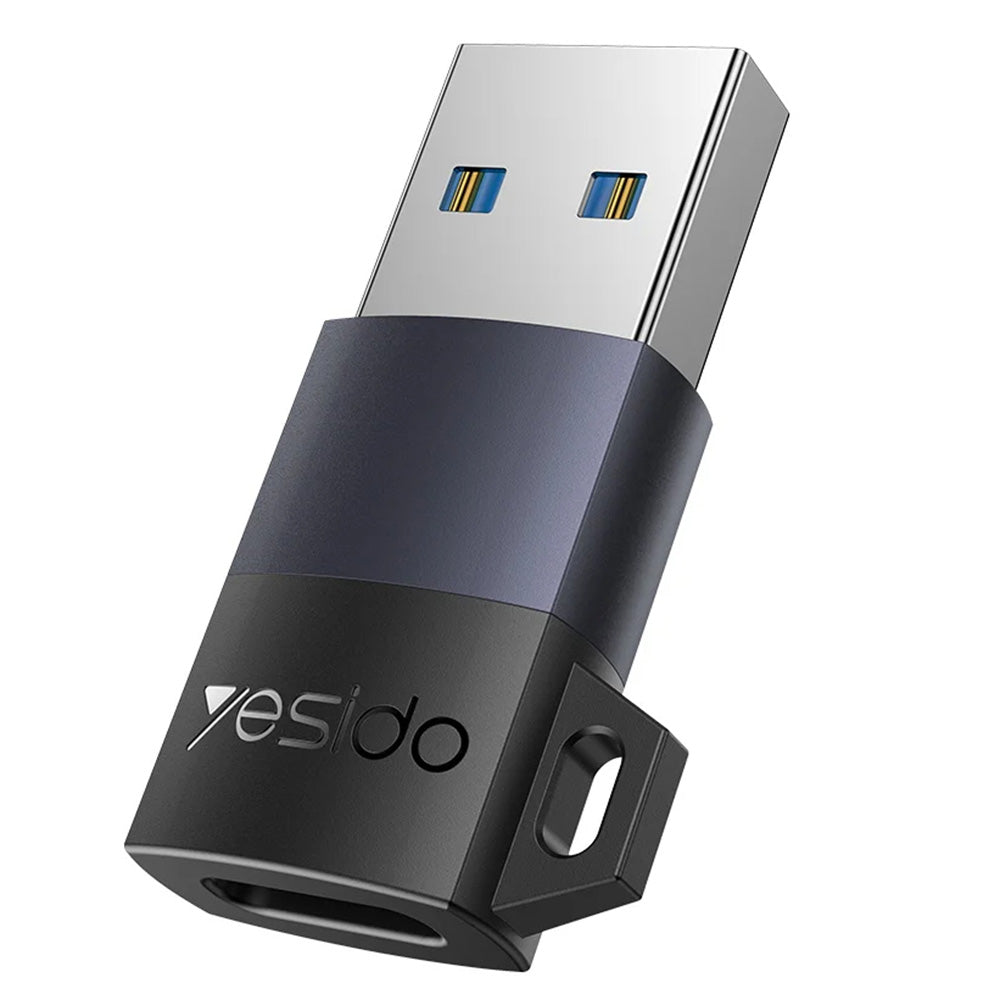 Adaptor Yesido OTG Adapter (GS34), USB3.0 Male to Type-C Female, 18W, Aluminum Alloy, Gri