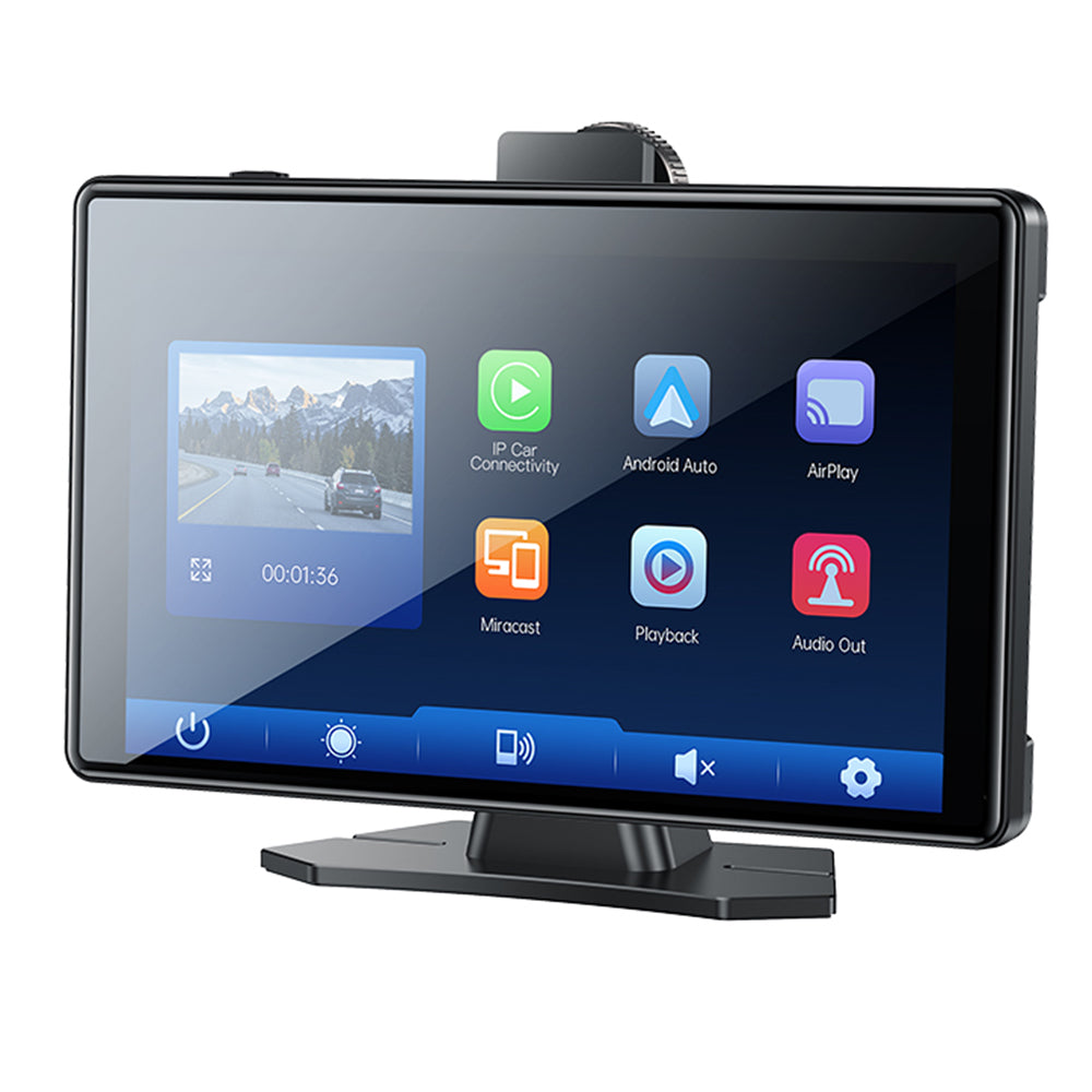 Gadget Yesido Wireless Car Stereo (KM18), Dual HD Camera, Bluetooth 5.2, Plug&Play, CarPlay, Android Auto, AirPlay, Negru