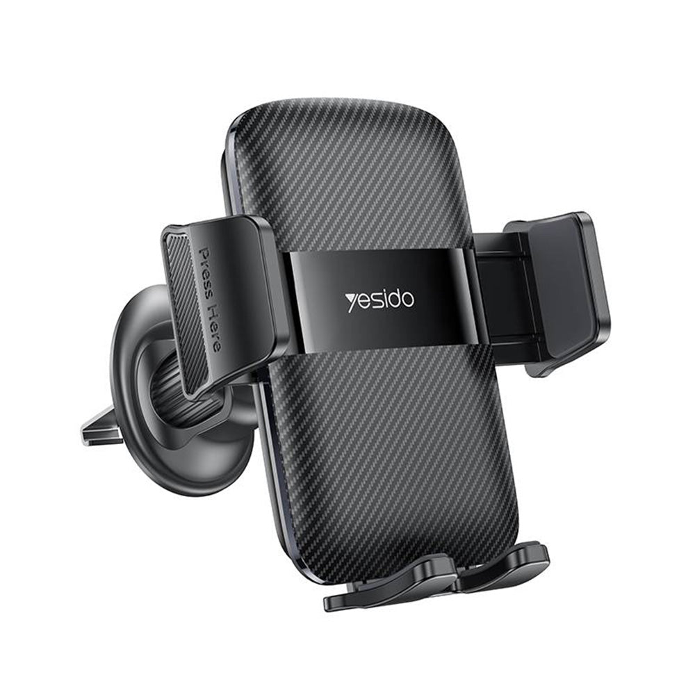 Suport Auto Yesido (C251), Prindere Grila, 360°, Negru