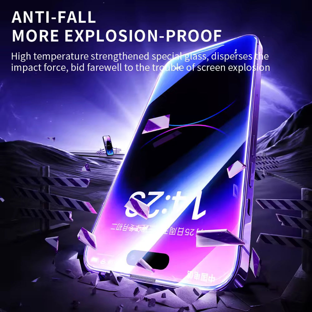 Folie de protectie Blueo Anti-Static HD Glass compatibil cu iPhone 13 Pro Max / iPhone 14 Plus, Negru