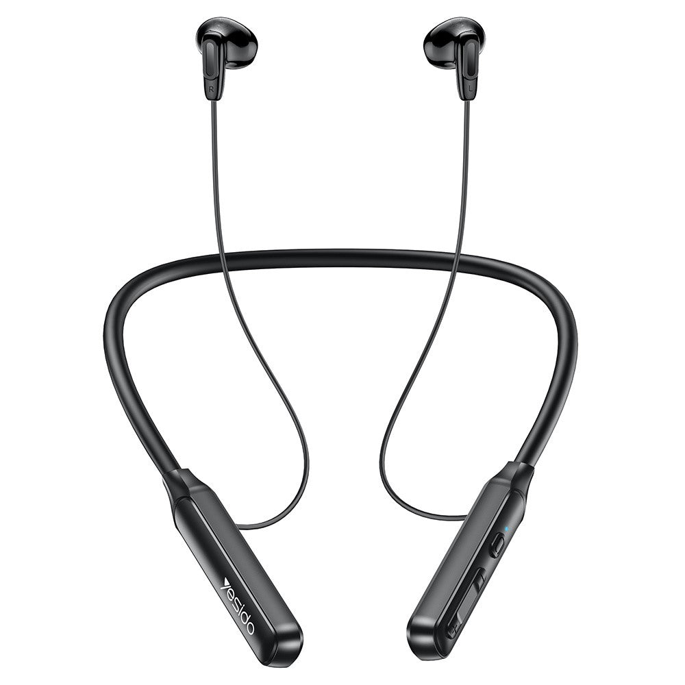 Casti Yesido (YSP21), Magnetic, Neckband Design, with Bluetooth V5.3, 280mAh, Type-C, Negru