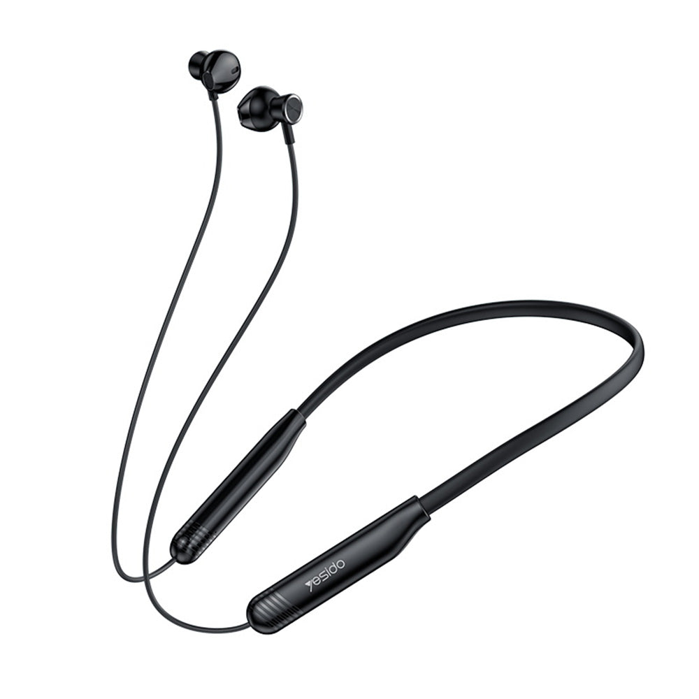Casti Yesido (YSP20), Magnetic, Neckband Design, with Bluetooth V5.3, 400mAh, Type-C, Negru