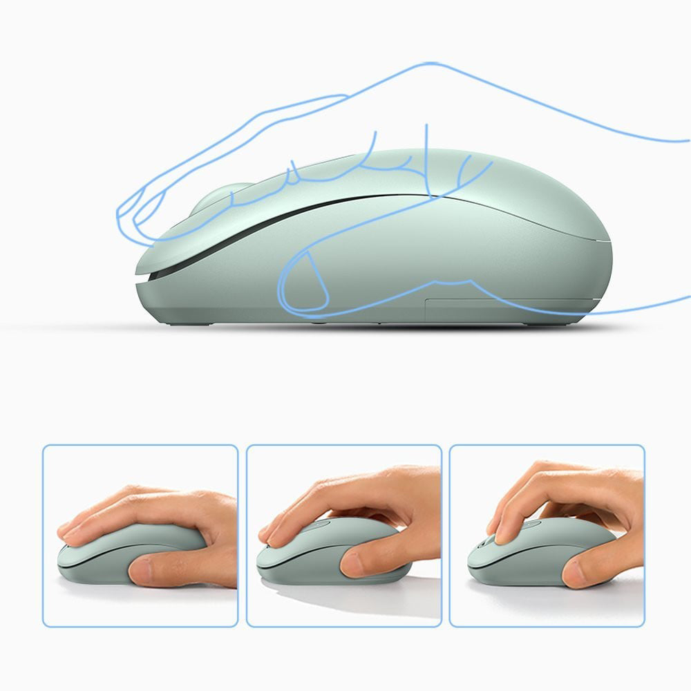 Tastatura/Mouse Ugreen Wireless Mouse MU105 (90672), 800/1200/1600/2400 DPI, Celadon Green