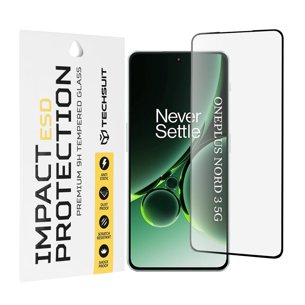 Folie de protectie Techsuit ESD Glass compatibil cu OnePlus Nord 3, Negru