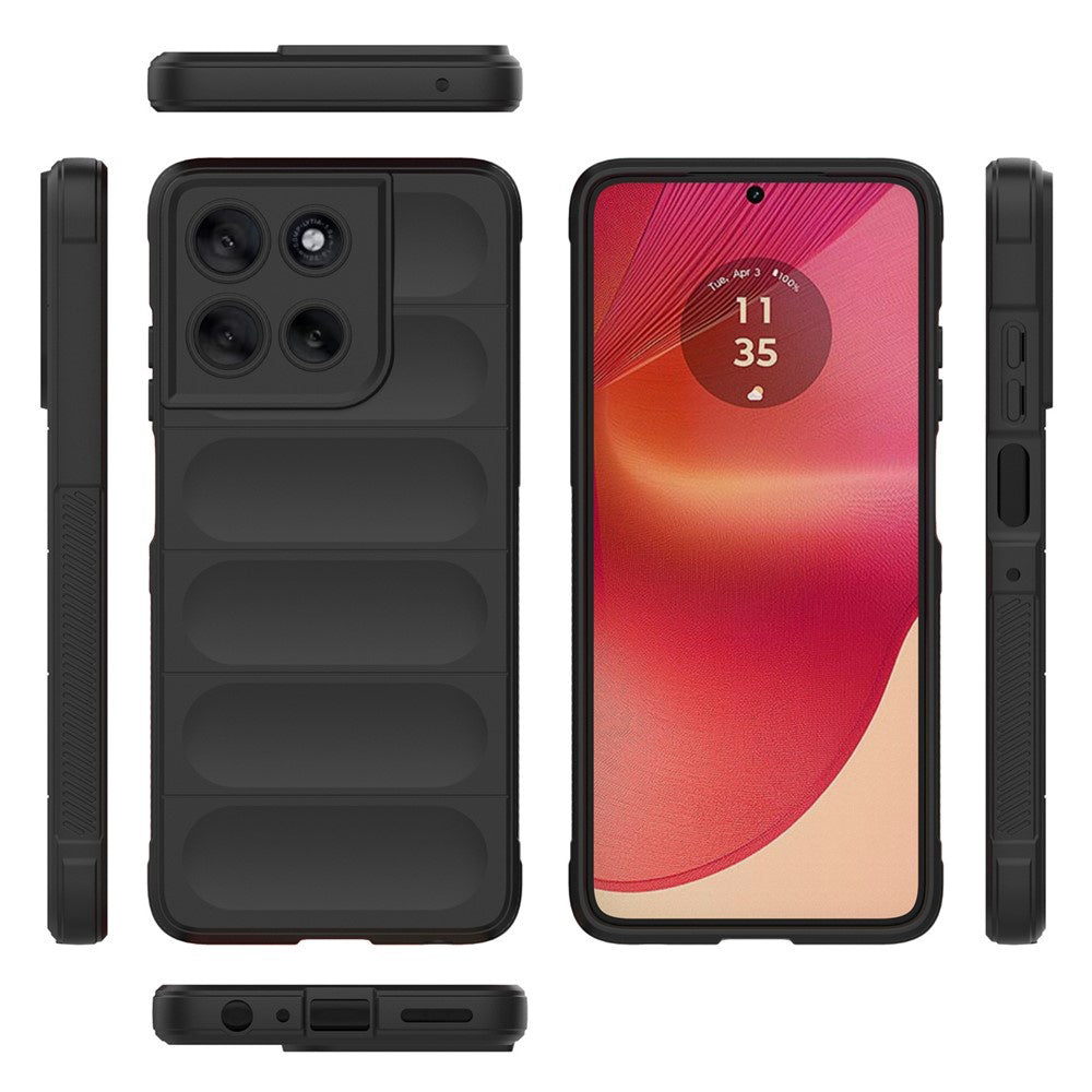 Husa de protectie Techsuit Magic Shield compatibil cu Motorola Moto G56, Negru