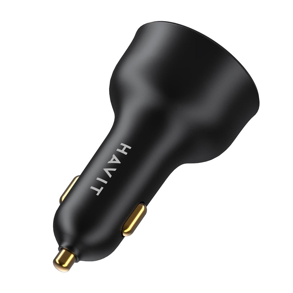 Incarcator Havit Car (CC100W), USB, Type-C, PD100W, PC, with Digital Display, Negru