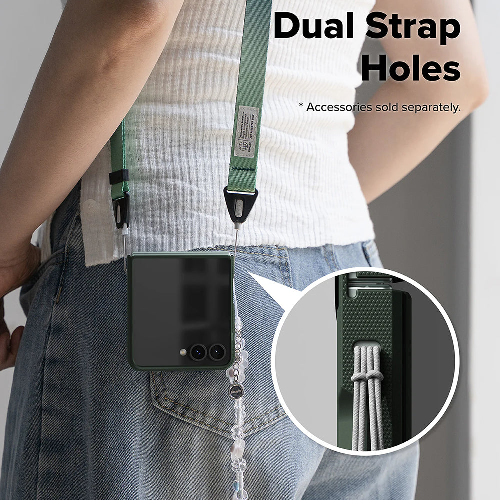 Husa de protectie Ringke Onyx compatibil cu Samsung Galaxy Z Flip7, Verde Inchis
