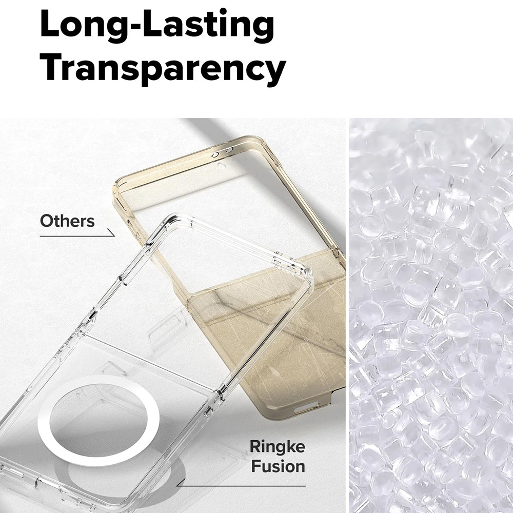 Husa de protectie Ringke Fusion MagSafe compatibil cu Samsung Galaxy Z Flip7, Transparent