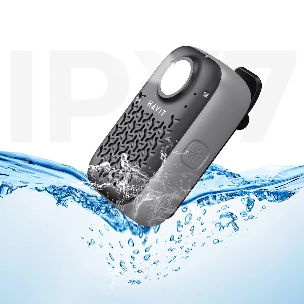 Casti Havit Wireless Speaker (SK868BT), Bluetooth V5.4, 5W, 600mAh, IP67, TWS, Flashlight, Hands-free Calls, Type-C, Negru