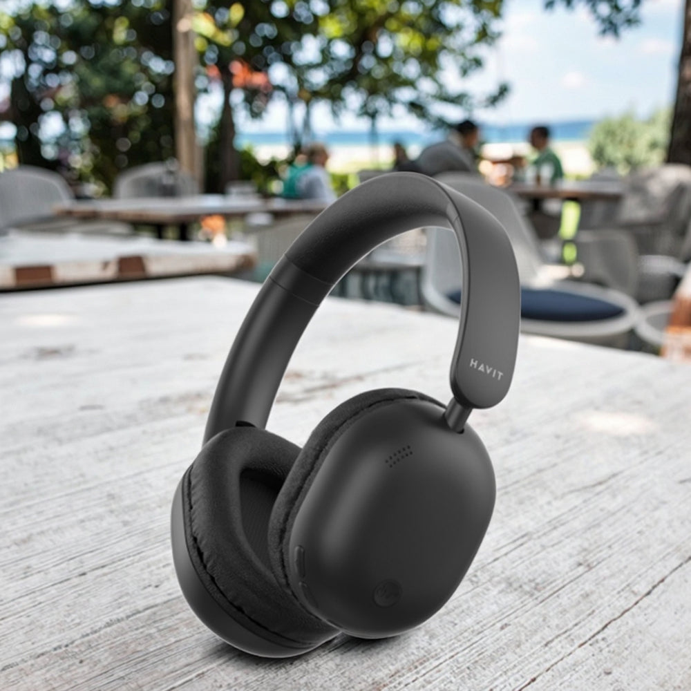 Casti Havit Wireless (H602BT), BLE V5.4, AUX, Button Control, Hi‑Res Audio, Mic, All‑Day Battery, 300mAh, Negru
