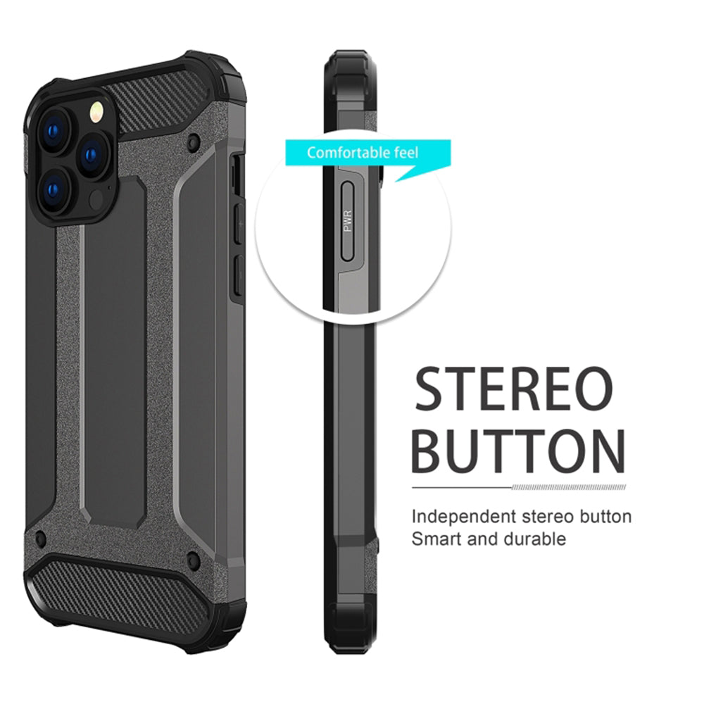 Husa de protectie Techsuit Hybrid Armor compatibil cu iPhone 17 Pro, Negru