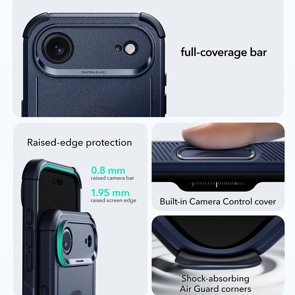 Husa de protectie ESR Cyber Halolock compatibil cu iPhone 17 Air, Albastru