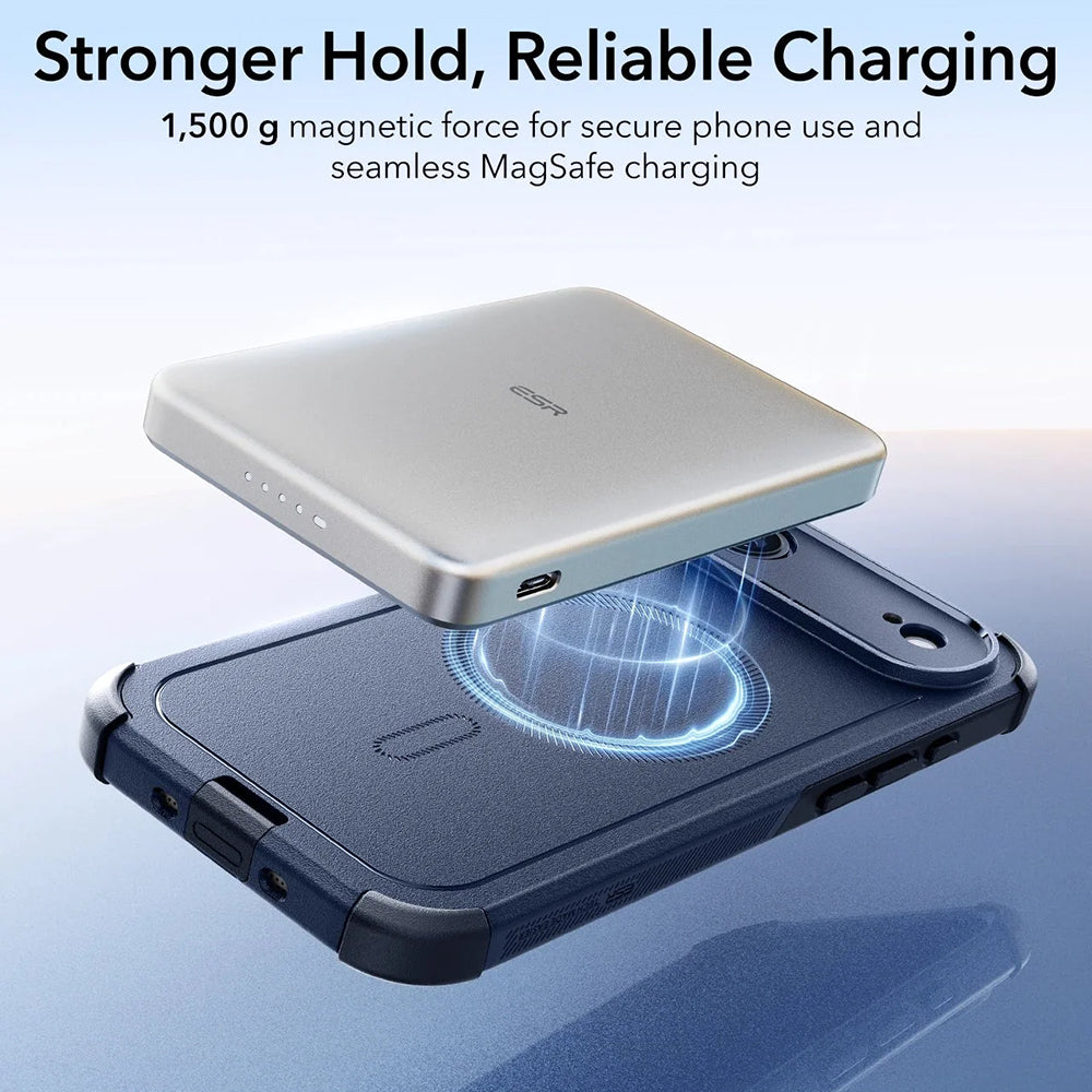 Husa de protectie ESR Cyber Halolock compatibil cu iPhone 17 Air, Albastru