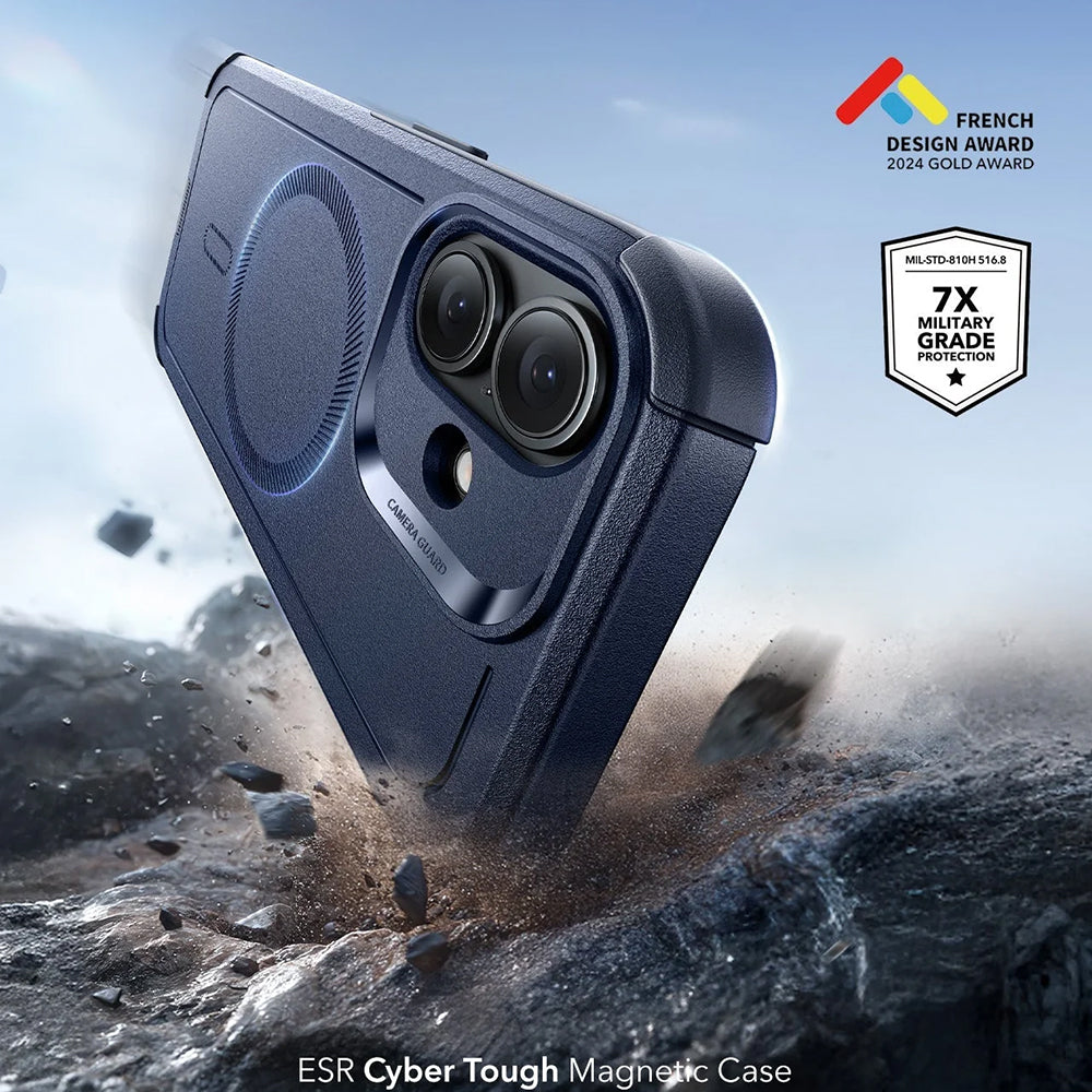 Husa de protectie ESR Cyber Halolock compatibil cu iPhone 17, Albastru