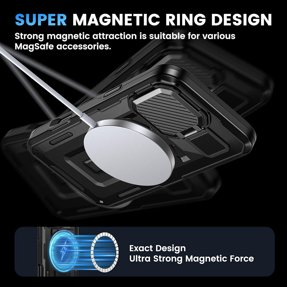 Husa de protectie Techsuit CamVault MagSafe compatibil cu iPhone 17 Air, Negru