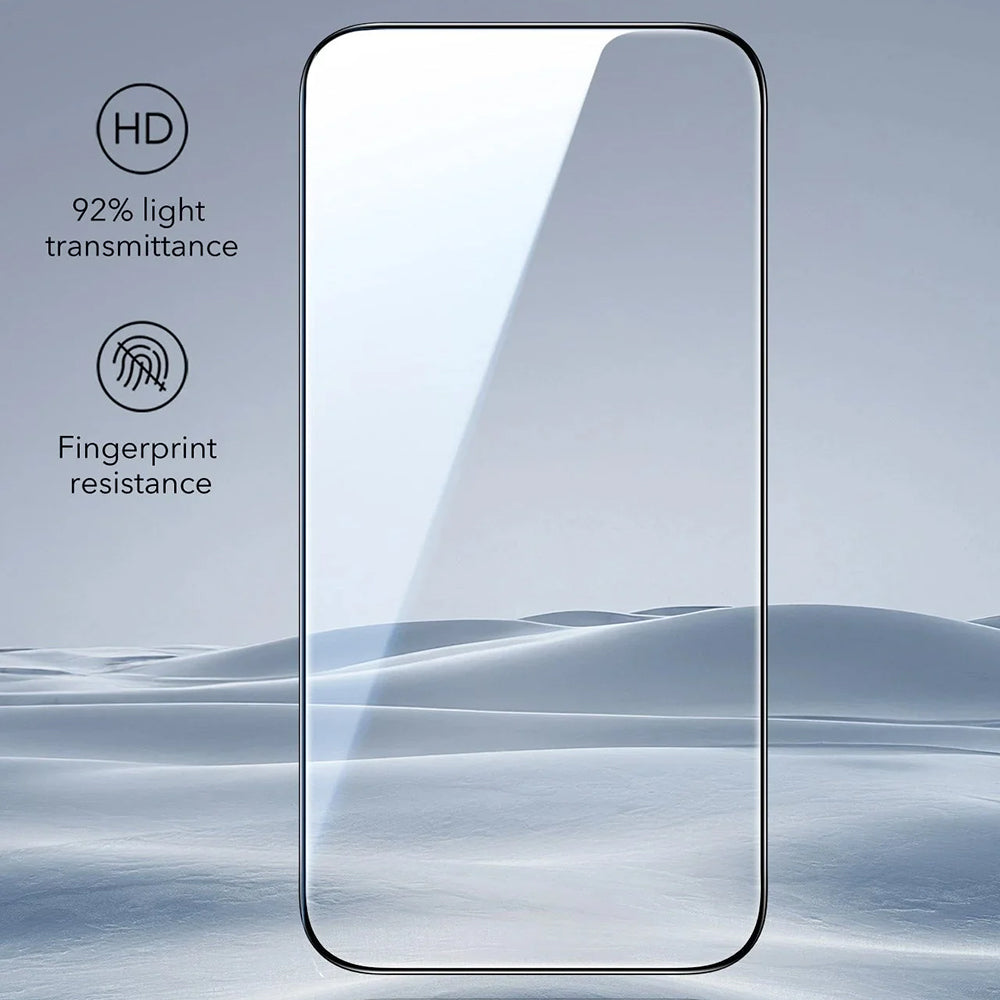 Folie de protectie ESR Tempered Glass UltraFit (set de 3) compatibil cu iPhone 17 Pro Max, Negru