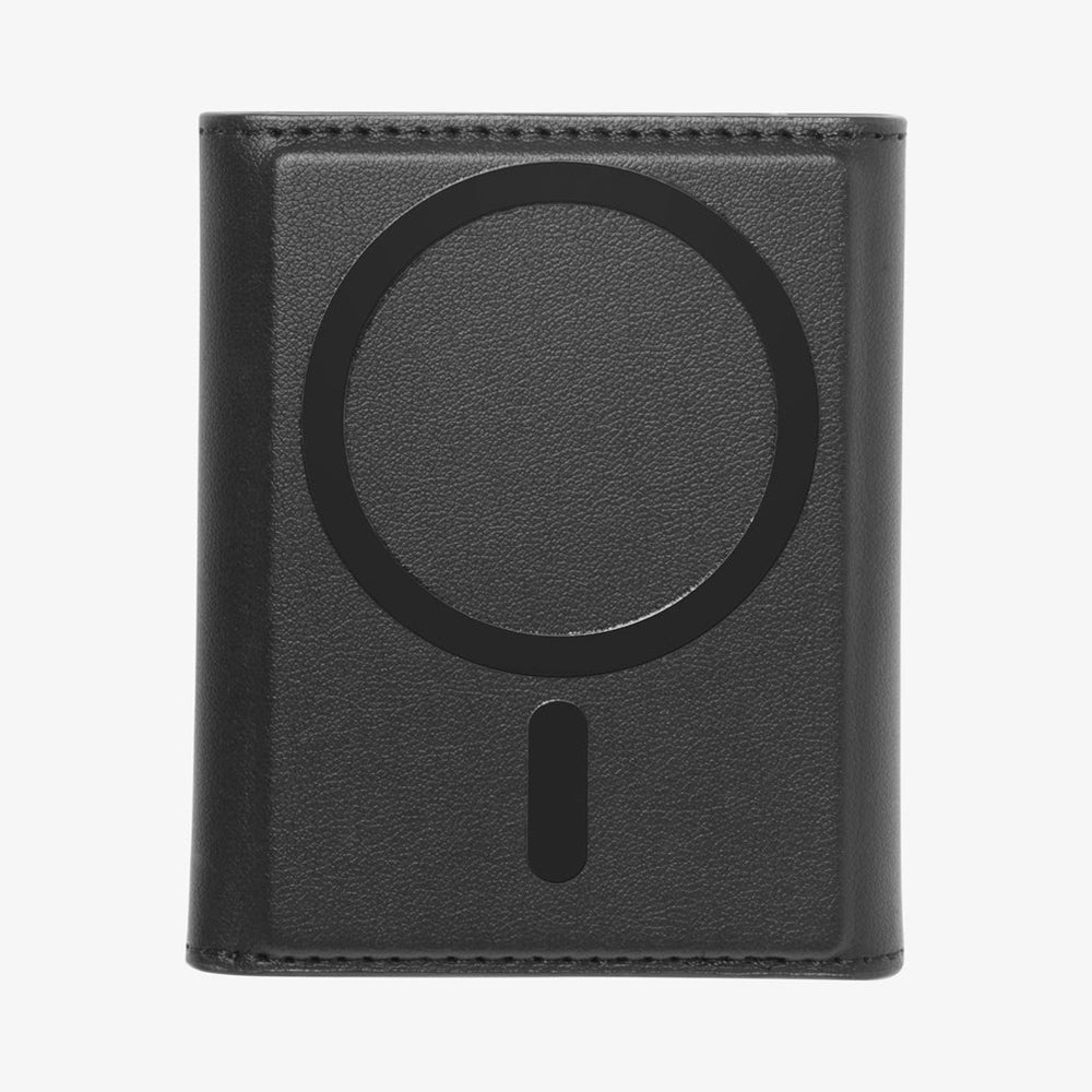 Suport Spigen MagSafe Wallet Valentinus Pro (AFA09442), 3 Cards Storage, Universal, Magnetic, Slim Design, Secure Fit, Negru