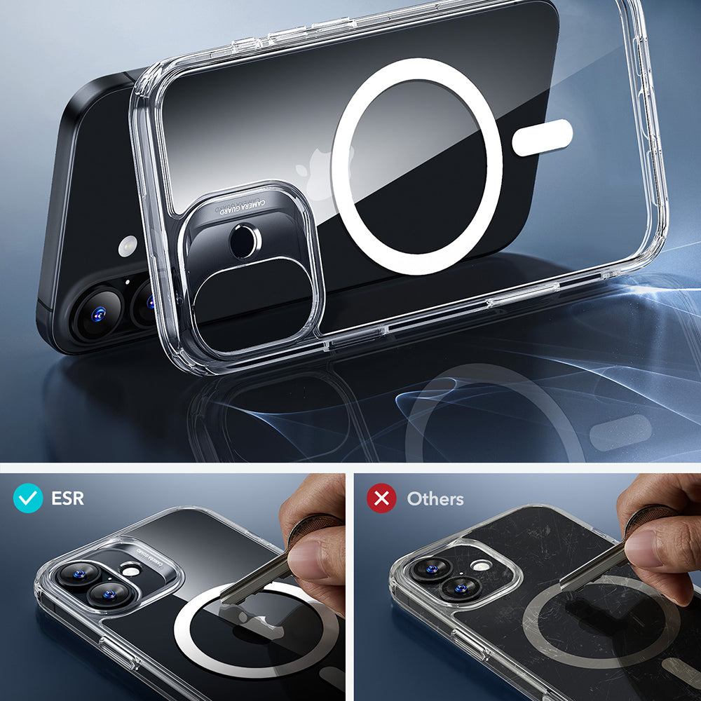 Husa de protectie ESR Classic Hybrid HaloLock compatibil cu iPhone 17, Transparent