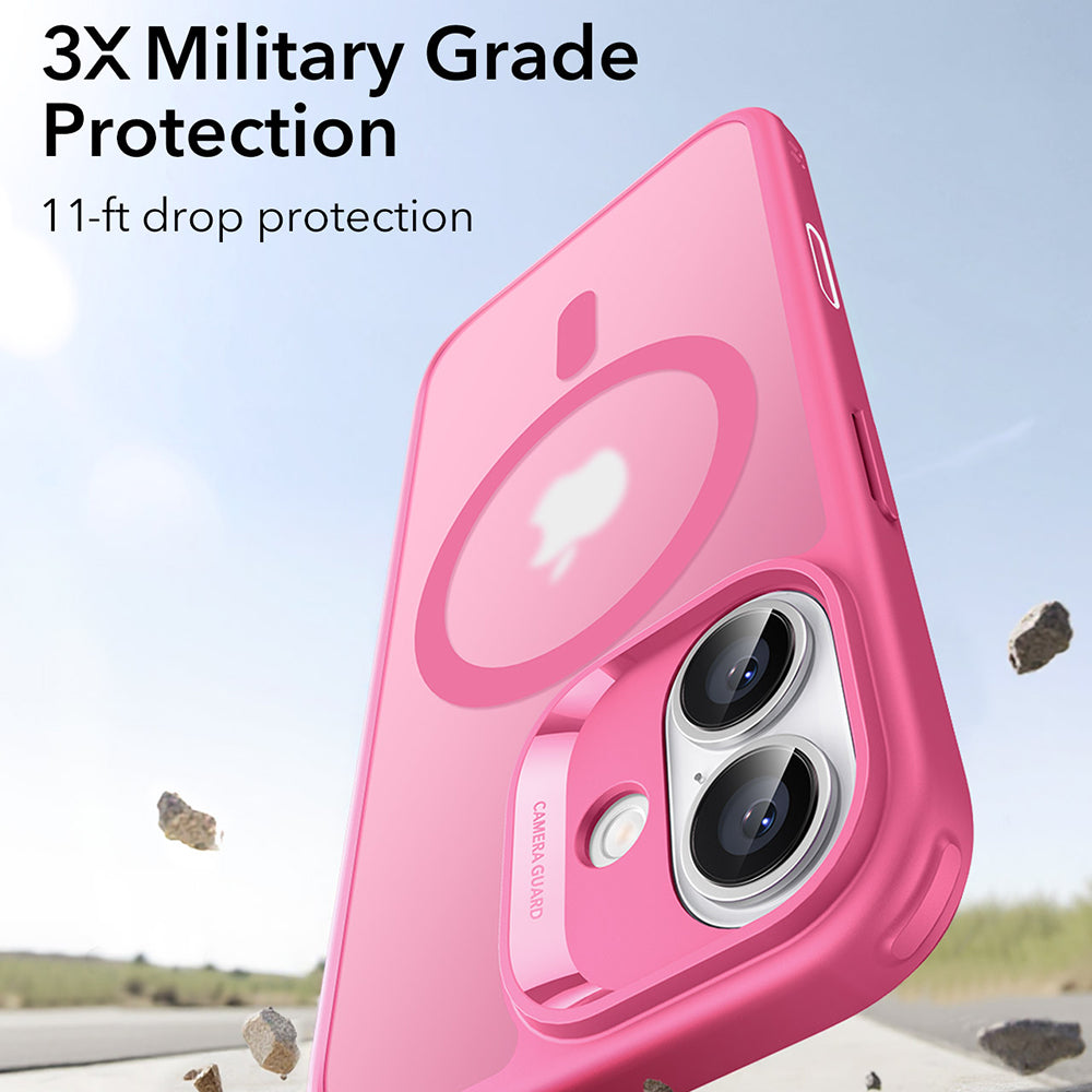 Husa de protectie ESR Classic Hybrid HaloLock compatibil cu iPhone 17, Frosted Pink