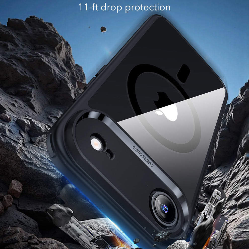 Husa de protectie ESR Classic Hybrid HaloLock compatibil cu iPhone 17 Air, Transparent Black
