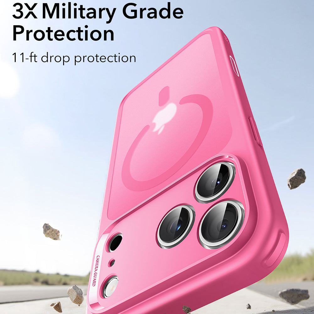 Husa de protectie ESR Classic Hybrid HaloLock compatibil cu iPhone 17 Pro Max, Frosted Pink