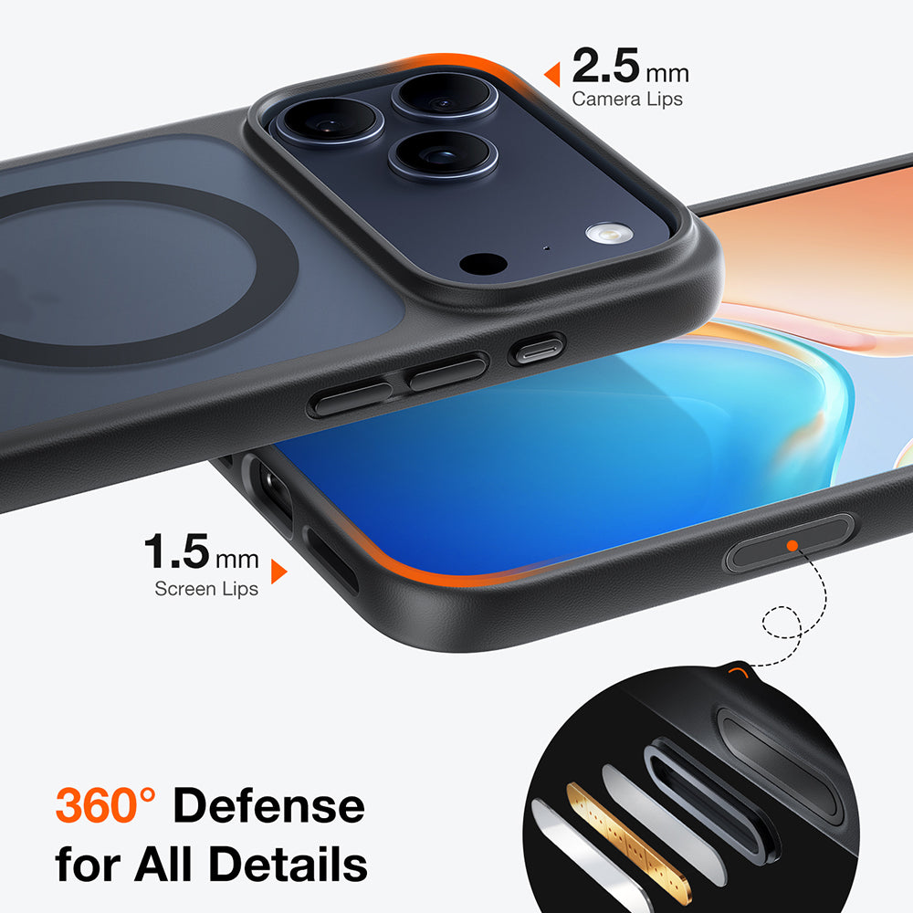 Husa de protectie Torras Guardian Magnetic Series compatibil cu iPhone 17 Pro, Negru