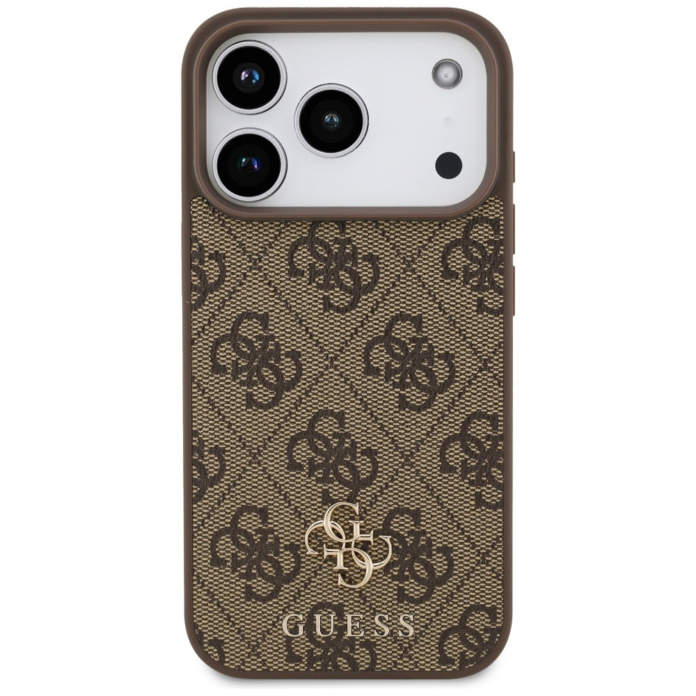 Husa de protectie Guess 4G Small and Classic Logo MagSafe (GUHMP17LP4SM4MW) compatibil cu iPhone 17 Pro, Maro