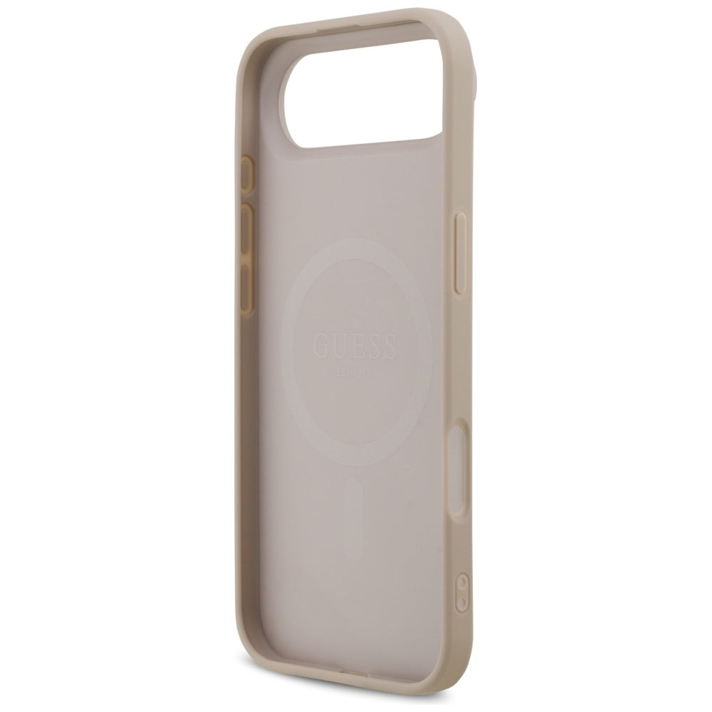 Husa de protectie Guess Hardcase 4G Printed Stripes MagSafe (GUHMP17MP4RPSP) compatibil cu iPhone 17 Air, Roz