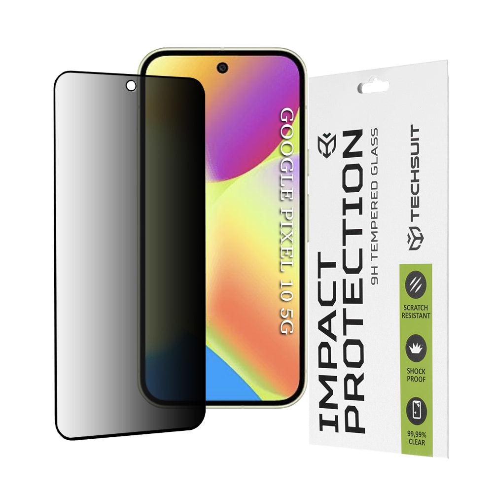 Folie de protectie Techsuit 111D Privacy Full Glue compatibil cu Google Pixel 10, Negru