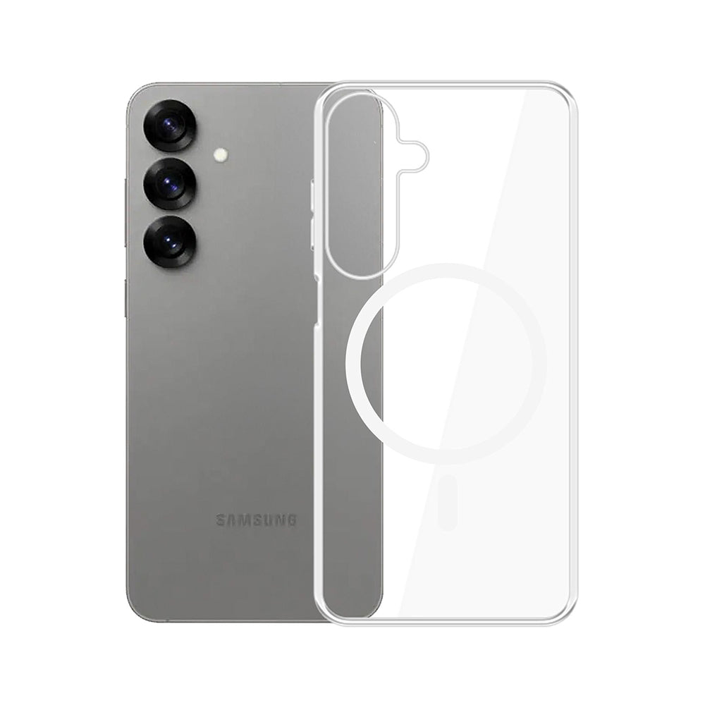 Husa de protectie 3mk Clear MagCase compatibil cu Samsung Galaxy S25, Transparent