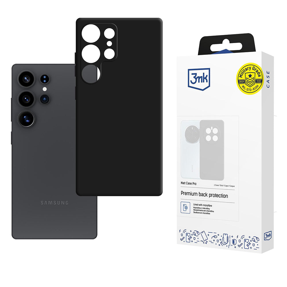 Husa pentru Samsung Galaxy S25 Ultra - 3mk Matt Case Pro - Black
